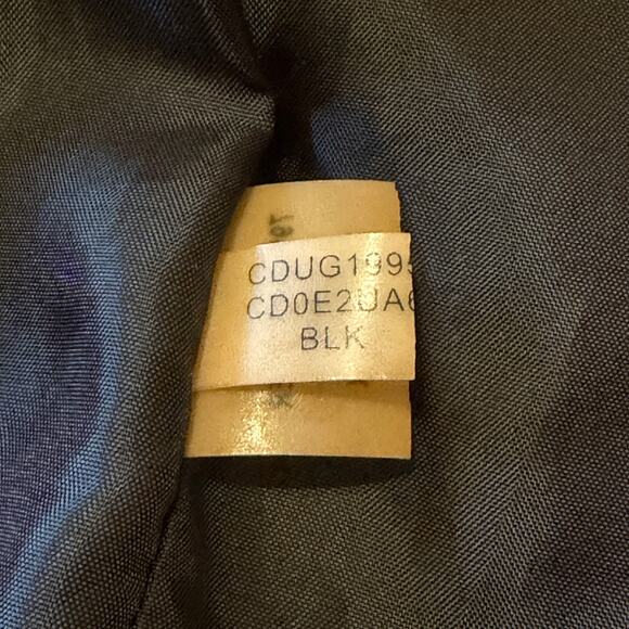 Calvin Klein Sheath Dress Size 2 Black Denim Sleeveless Snap Button Business - Picture 4 of 10